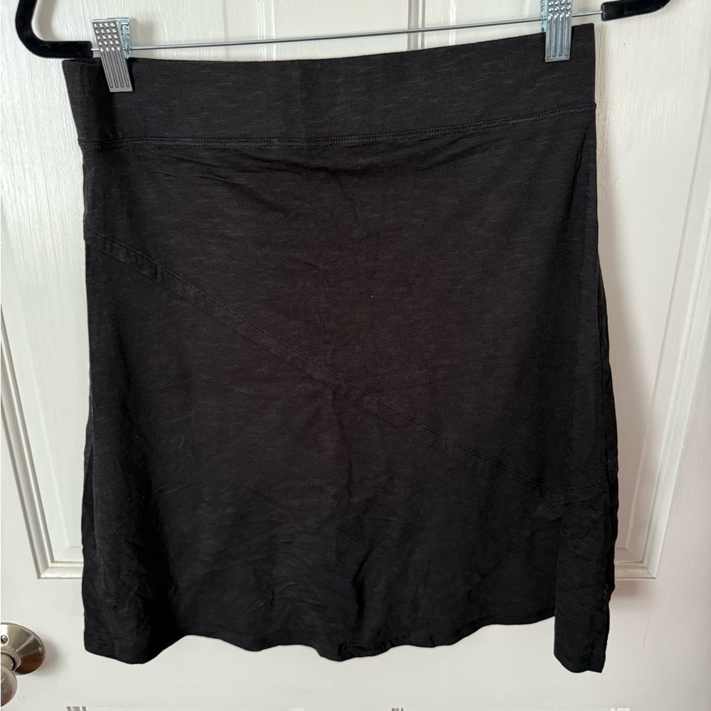 Toad & Co Black A-line Mini Skirt